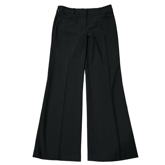 Trina Turk Women's Textured Wide Leg Trouser Pants Black Size 6 - Picture 1 of 7